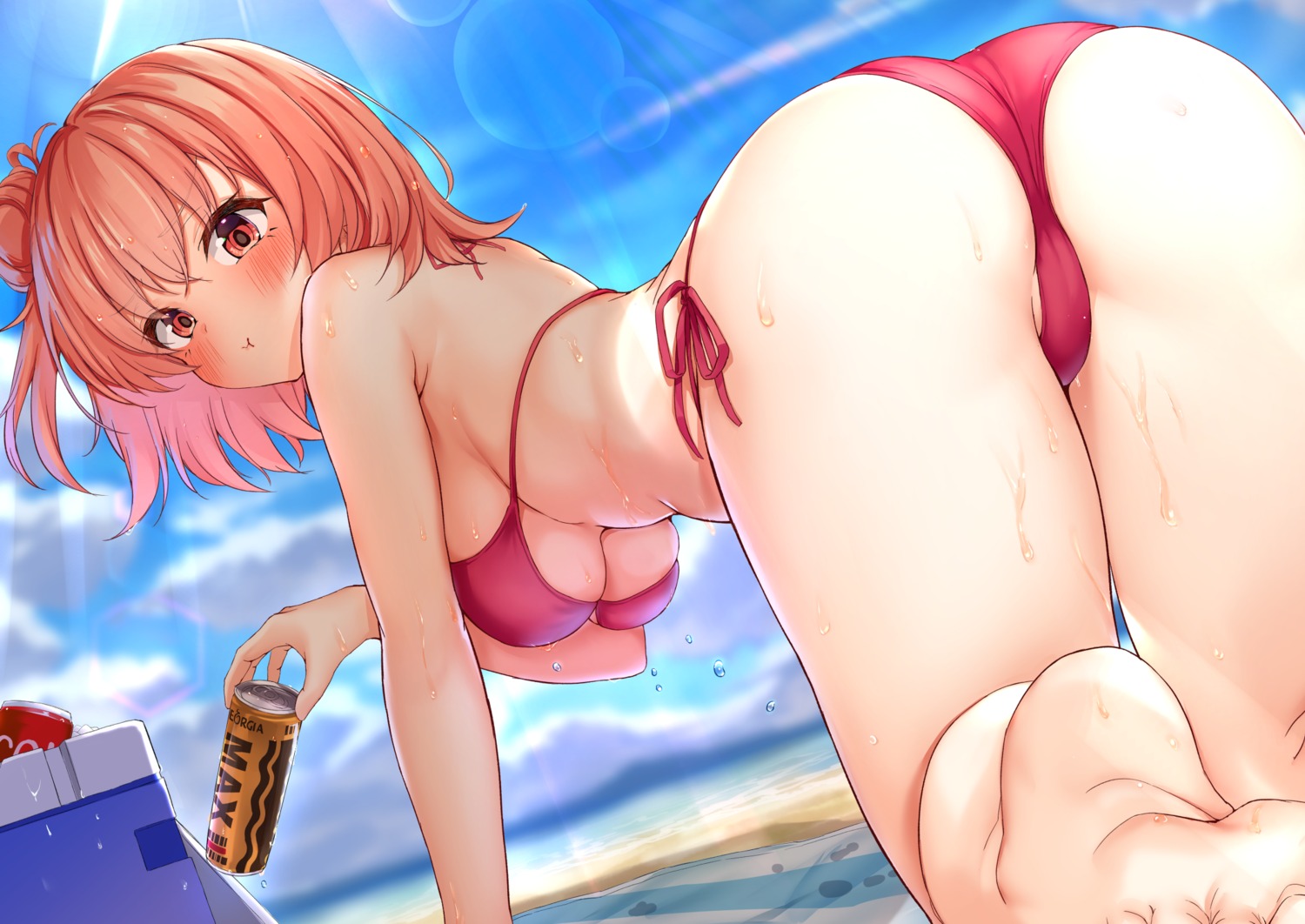 ass bikini feet meri-san swimsuits wet yahari_ore_no_seishun_lovecome_wa_machigatteiru. yuigahama_yui