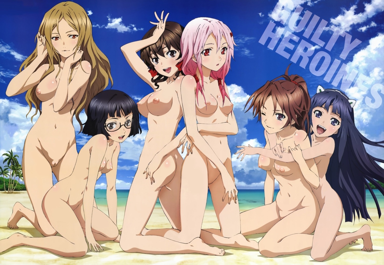 ass feet guilty_crown koizuka_masashi kuhouin_arisa kusama_kanon loli menjou_hare naked nipples photoshop pussy shinomiya_ayase tsugumi_(guilty_crown) uncensored yuzuriha_inori