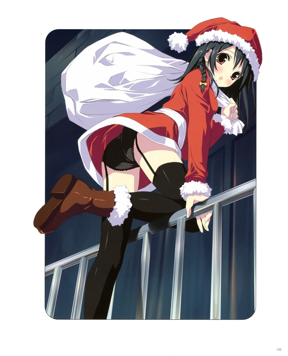 5_nenme_no_houkago ass christmas kantoku pantsu stockings thighhighs