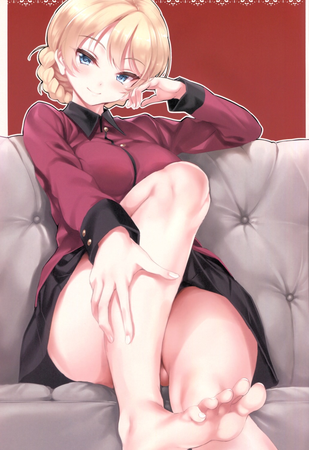 cle_masahiro clesta darjeeling feet girls_und_panzer uniform