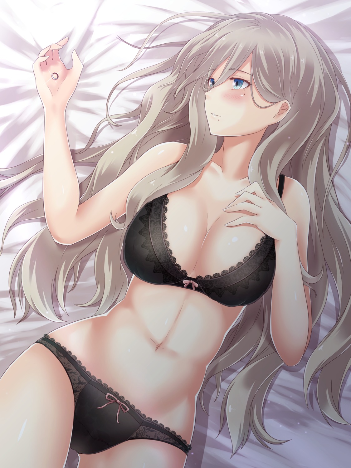 bra breast_hold cleavage kantai_collection lingerie pantsu richelieu_(kancolle) twinameless