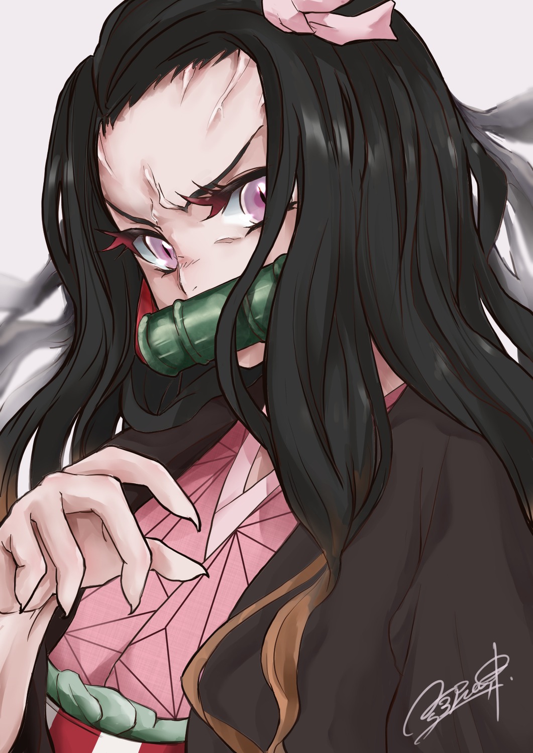 aosora5088 kamado_nezuko kimetsu_no_yaiba kimono