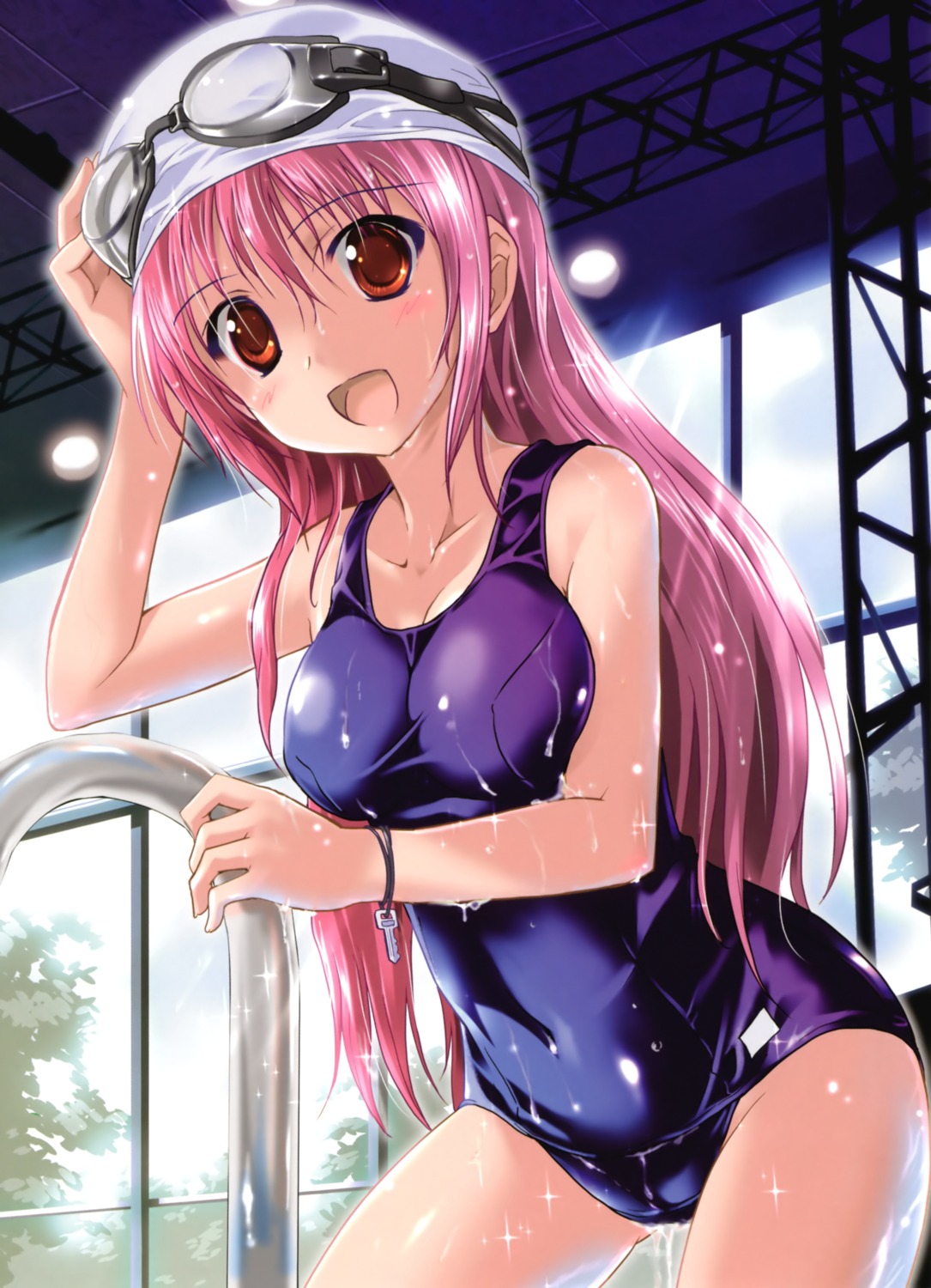 komatsu_e-ji school_swimsuit swimsuits wet