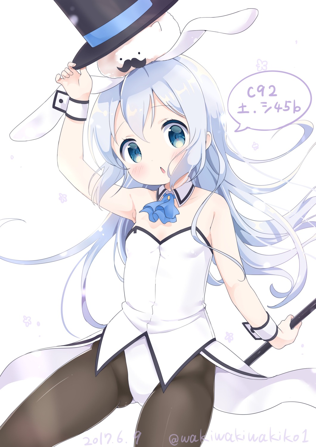 animal_ears bunny_ears bunny_girl gochuumon_wa_usagi_desu_ka? kafuu_chino pantyhose waki_(pixiv2609622)