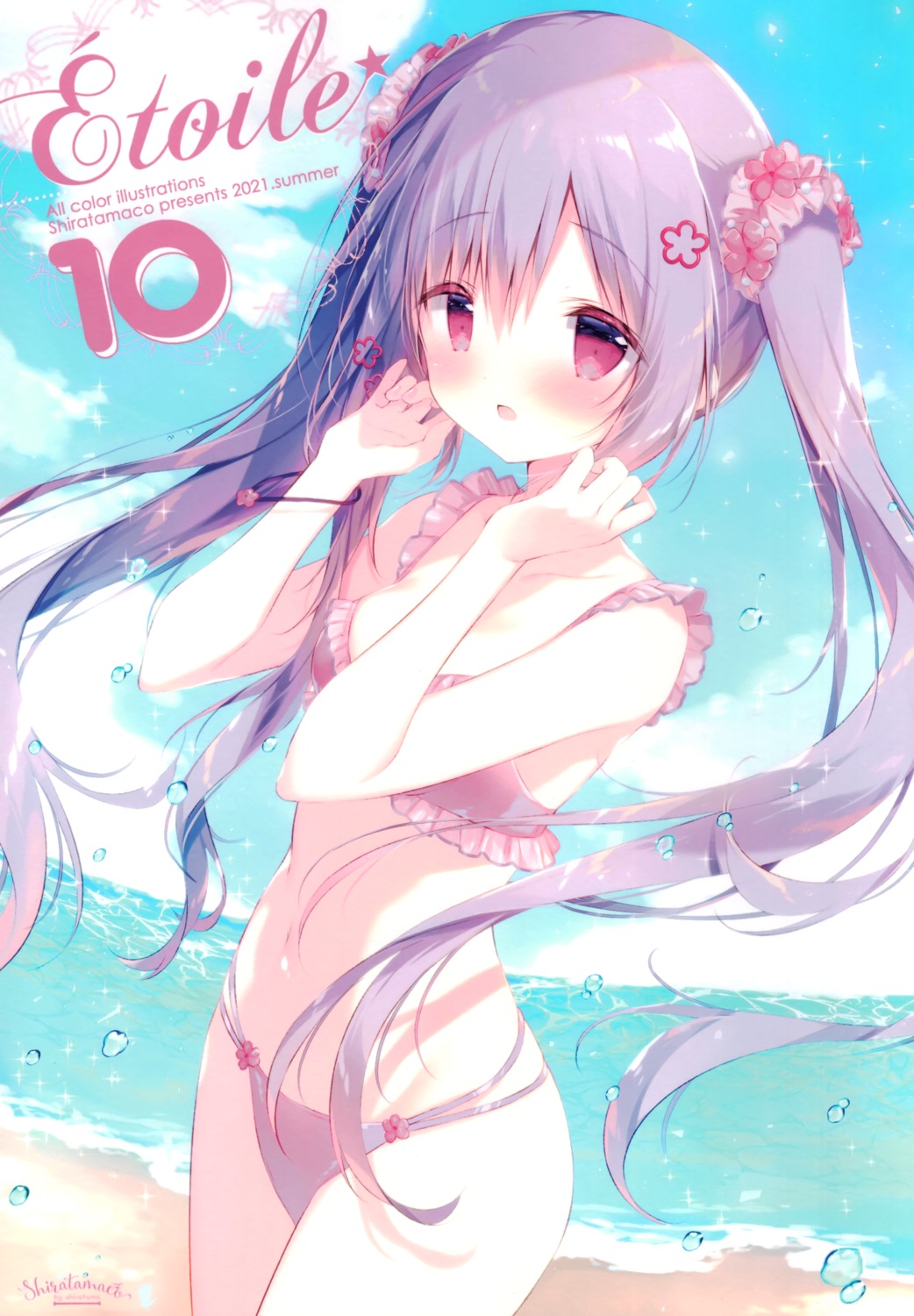 bikini kozakura_hirari shiratama shiratamaco swimsuits