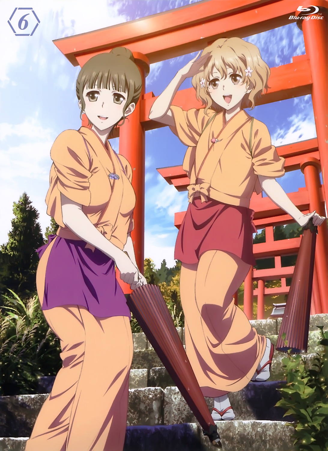 disc_cover hanasaku_iroha matsumae_ohana oshimizu_nako umbrella yukata