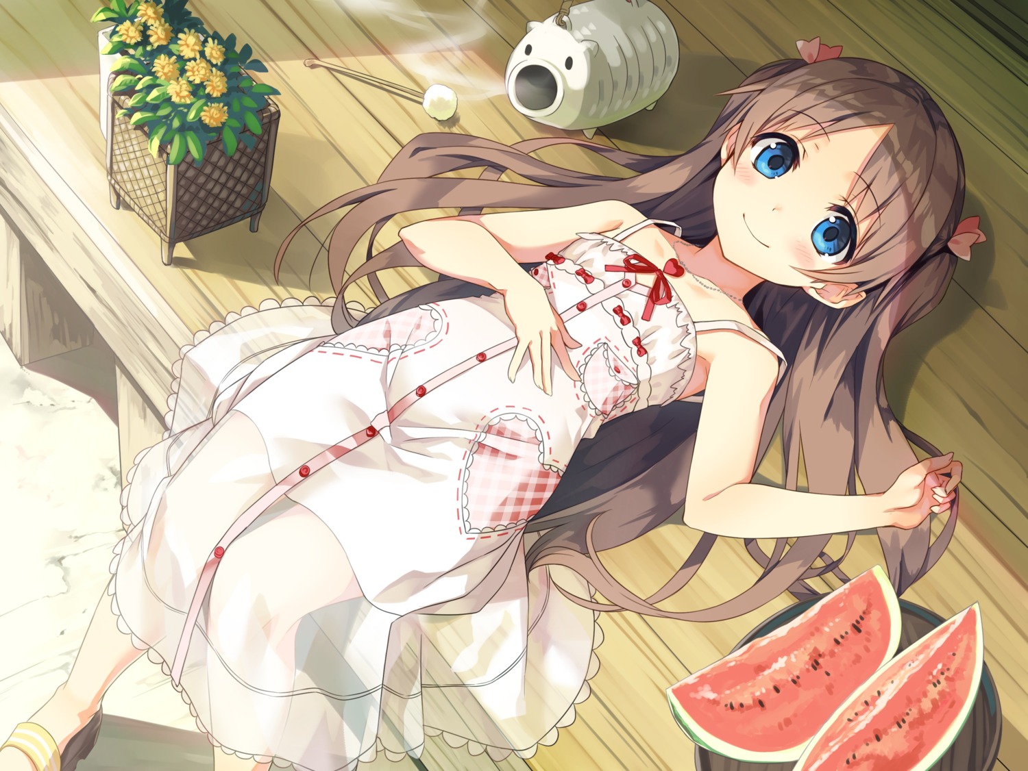 ayakashi_kyoushuutan cura dress lose monobeno sawai_natsuha see_through summer_dress whisp