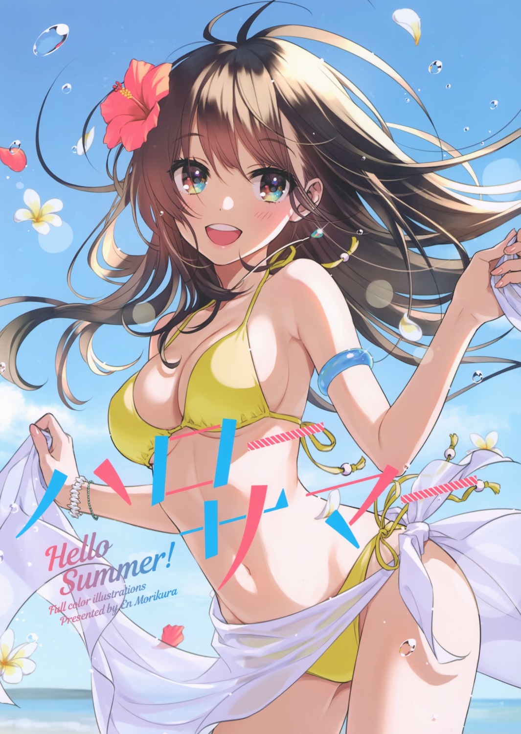 bikini canvas morikura_en see_through skirt_lift swimsuits