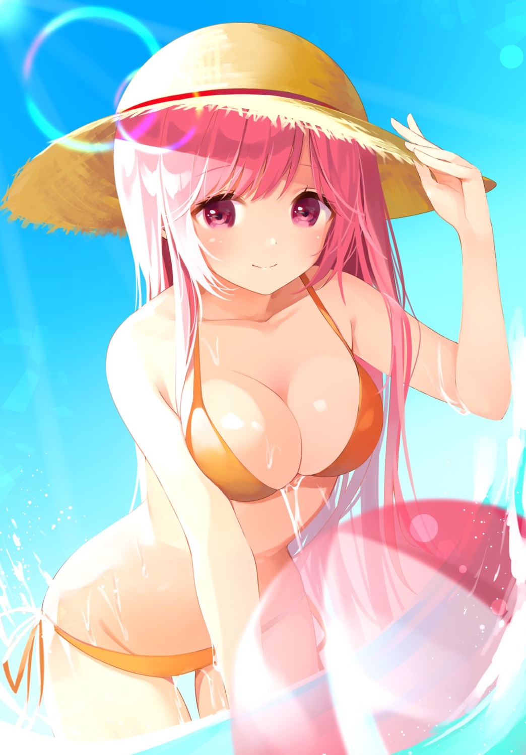 bikini panty_pull rasis samayoi sound_voltex swimsuits wet