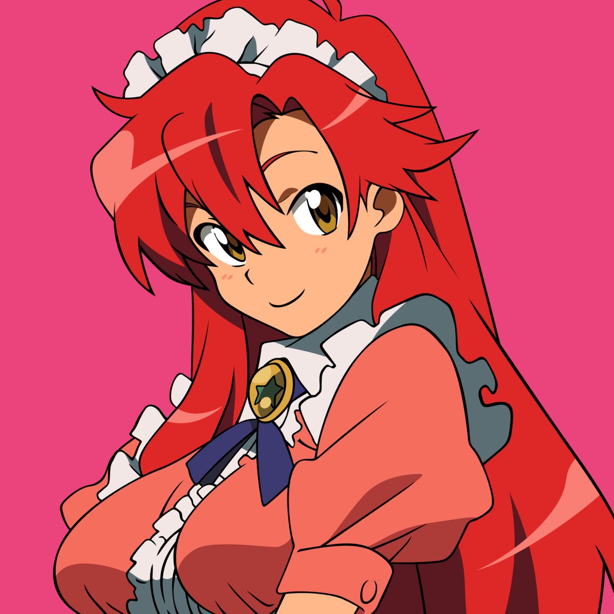 maid tengen_toppa_gurren_lagann vector_trace yoko