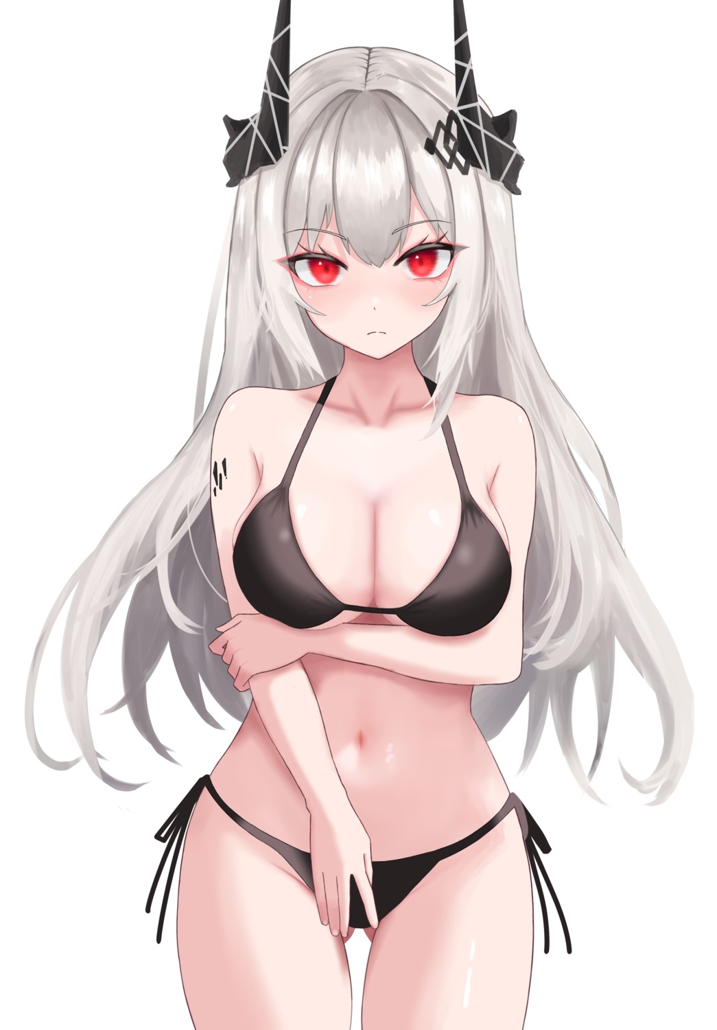 arknights bikini horns isieuniya mudrock_(arknights) swimsuits