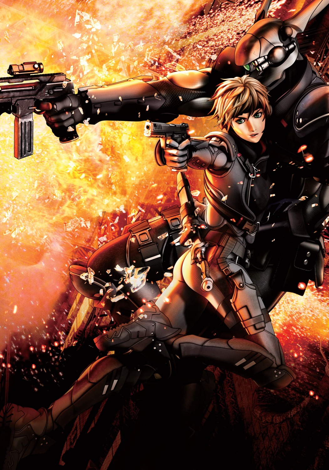 appleseed bodysuit briareos_hecatonchires deunan_knute gun