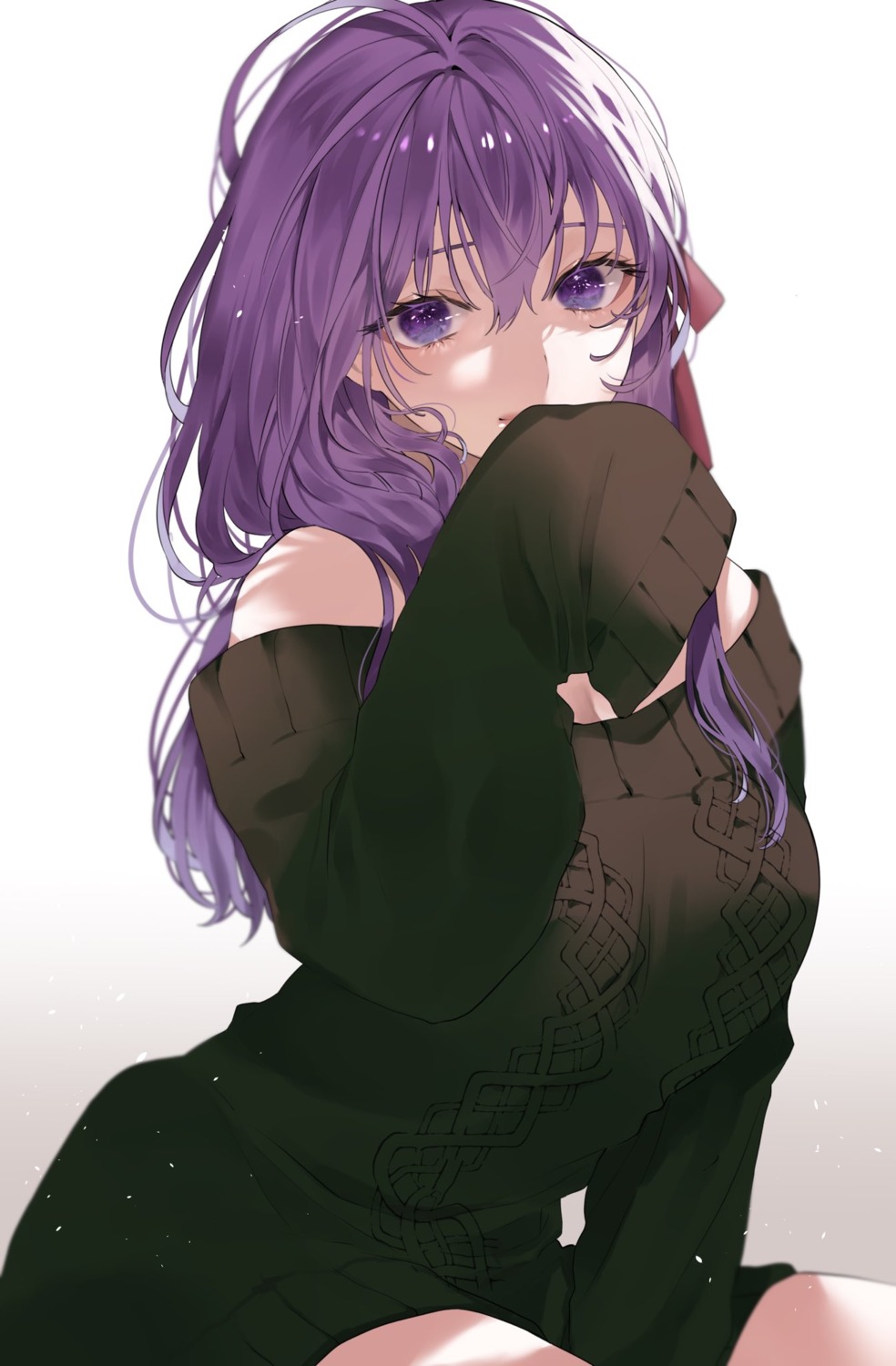 dress fate/stay_night fate/stay_night_heaven's_feel matou_sakura shimatori_(sanyyyy) sweater