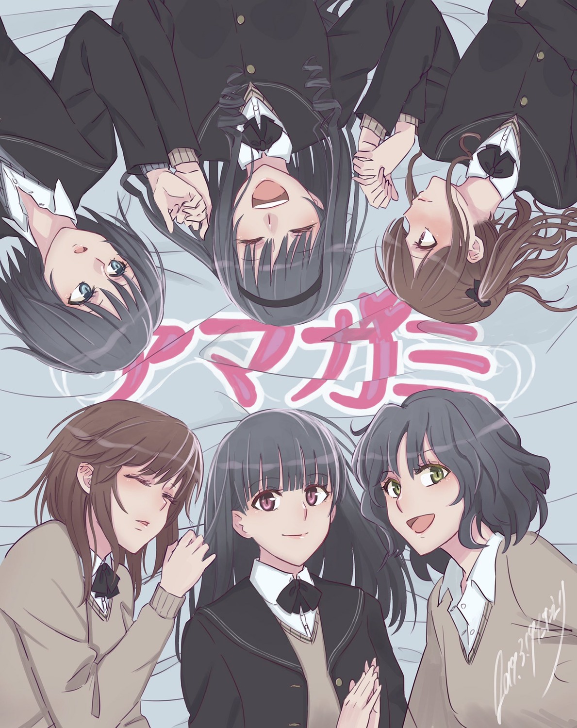 amagami ayatsuji_tsukasa danieri morishima_haruka nakata_sae nanasaki_ai sakurai_rihoko seifuku sweater tanamachi_kaoru