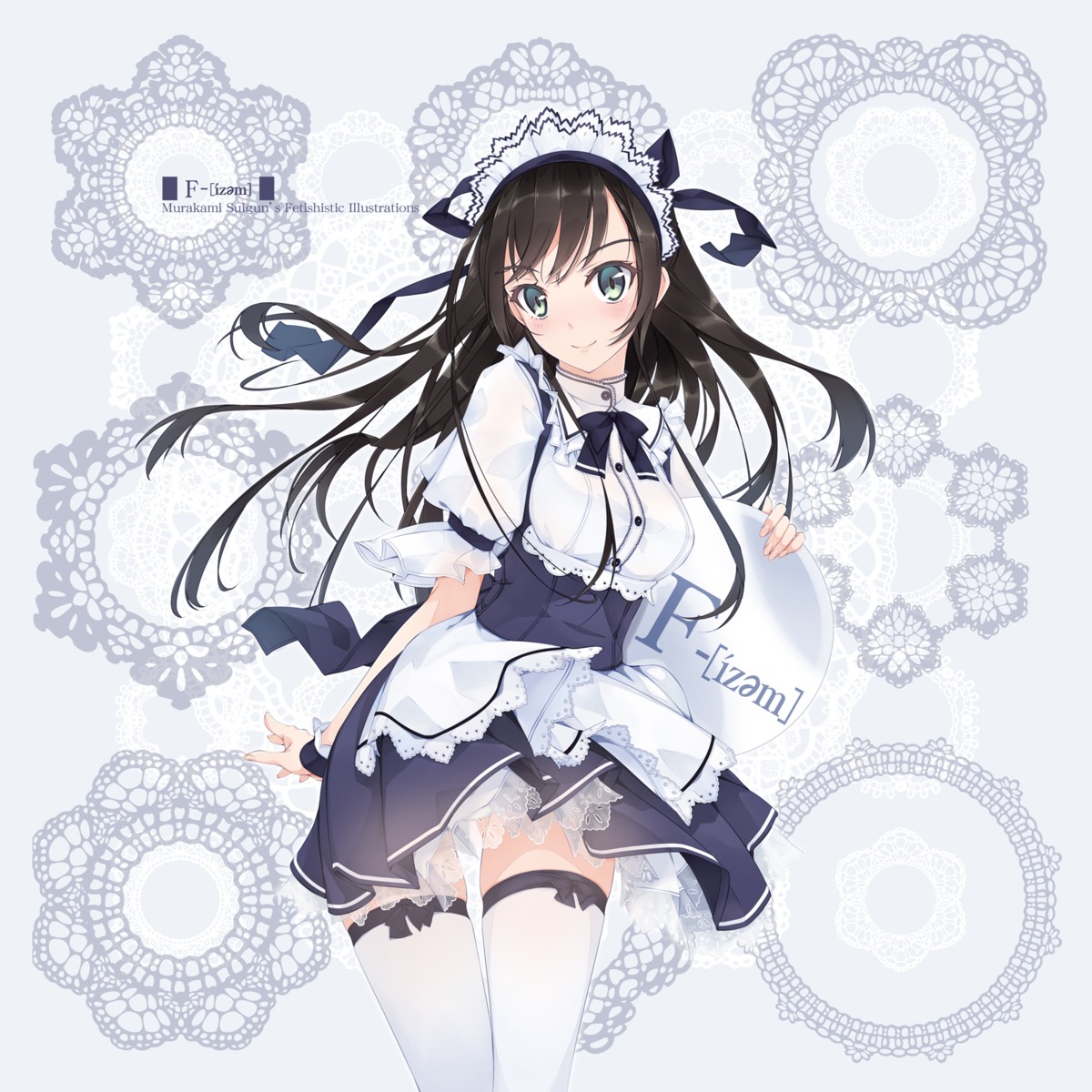 maid murakami_suigun pantsu see_through thighhighs