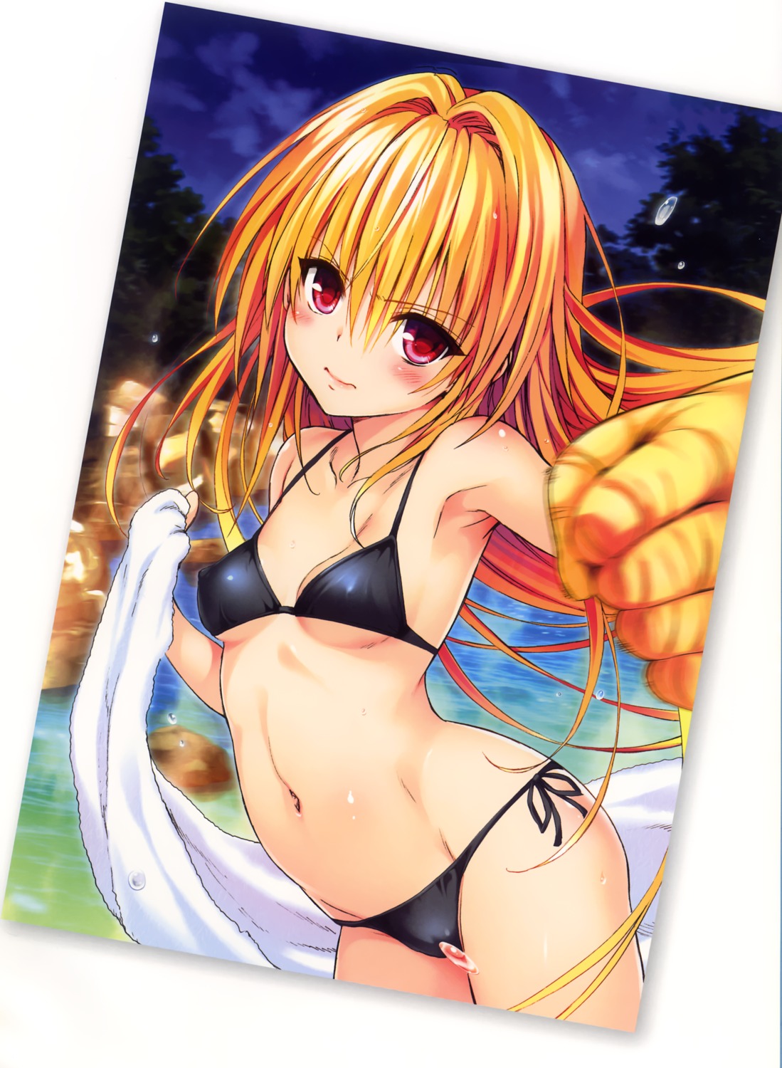 bikini erect_nipples golden_darkness swimsuits to_love_ru yabuki_kentarou