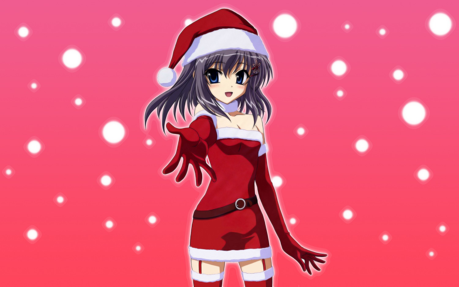 akane_iro_ni_somaru_saka christmas katagiri_yuuhi stockings thighhighs wallpaper