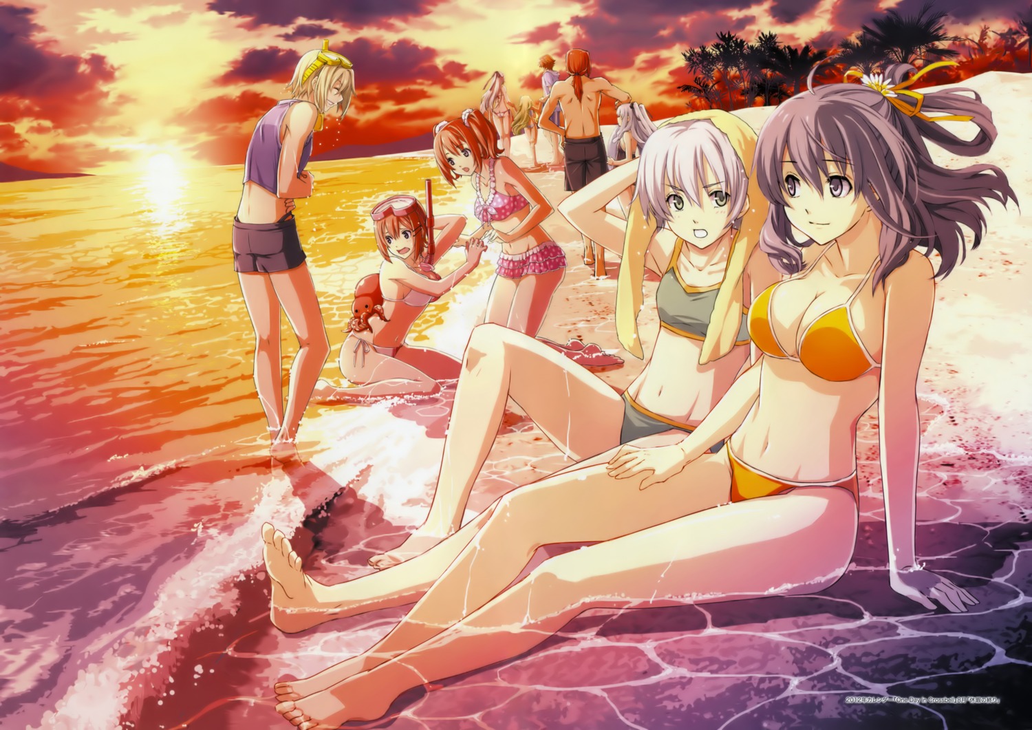 bikini cleavage eiyuu_densetsu eiyuu_densetsu:_ao_no_kiseki eiyuu_densetsu:_zero_no_kiseki elie_macdowell enami_katsumi falcom fran_seeker kea lloyd_bannings noel_seeker randy_orlando rixia_mao swimsuits tio_plato wazy_hemisphere