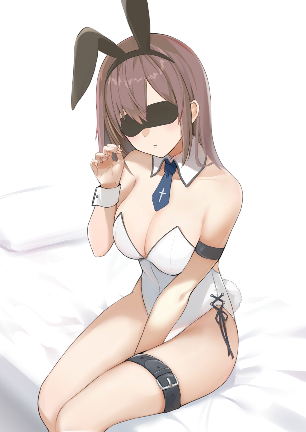 animal_ears bee_doushi bunny_ears bunny_girl garter no_bra tail