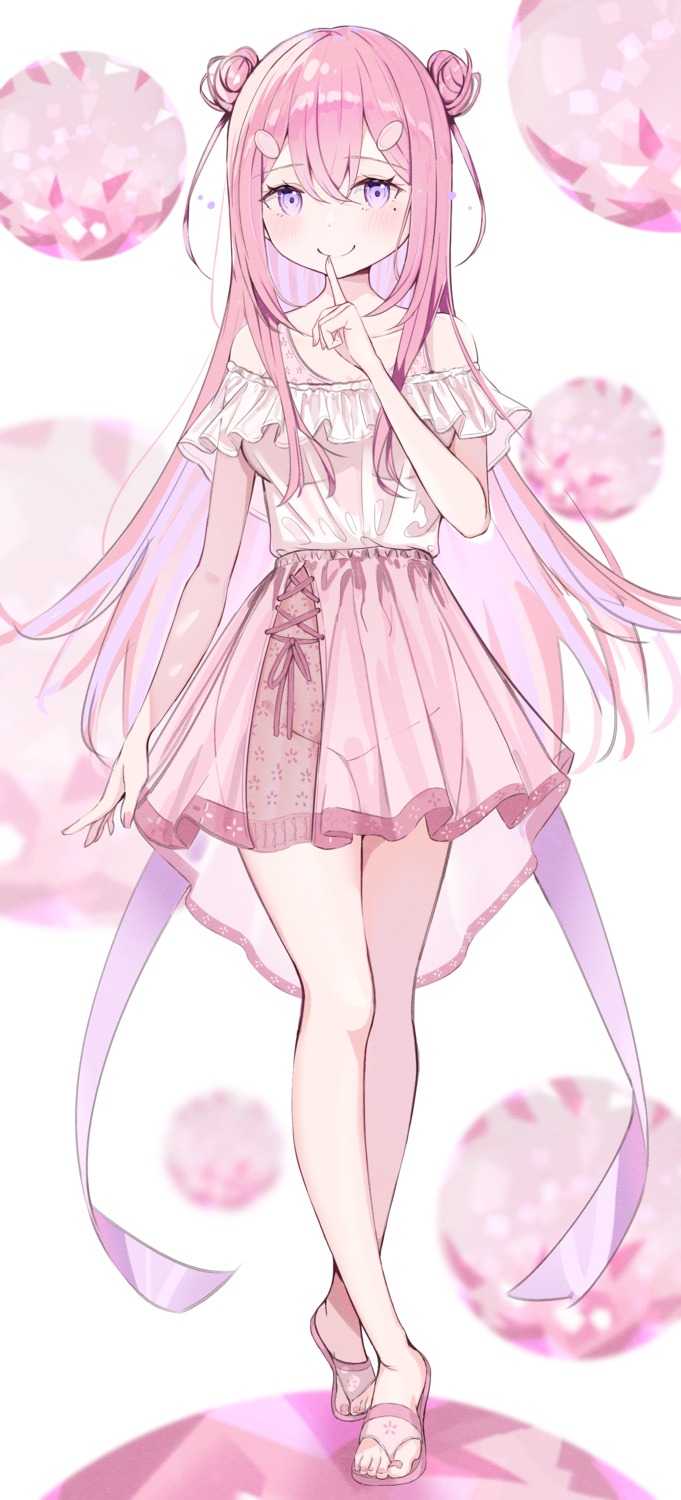 dress nopan sakura_yuu_(hzjy8485) see_through