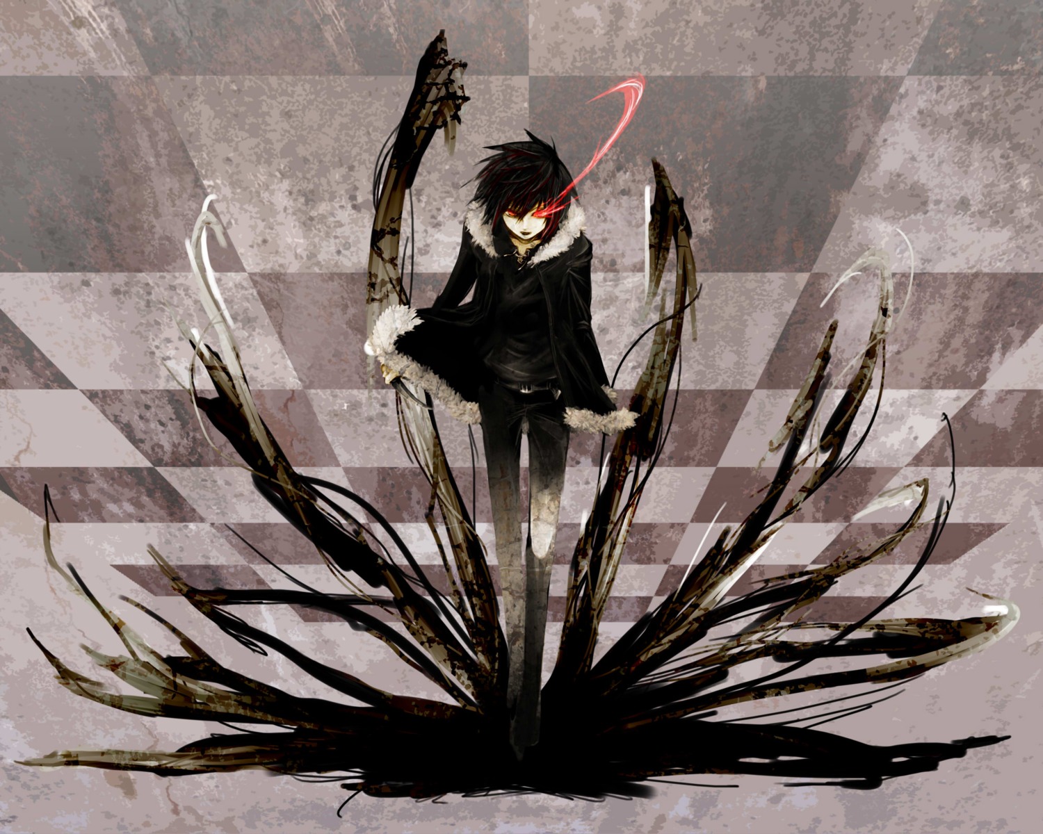 black_rock_shooter durarara!! male orihara_izaya parody vocaloid x666x