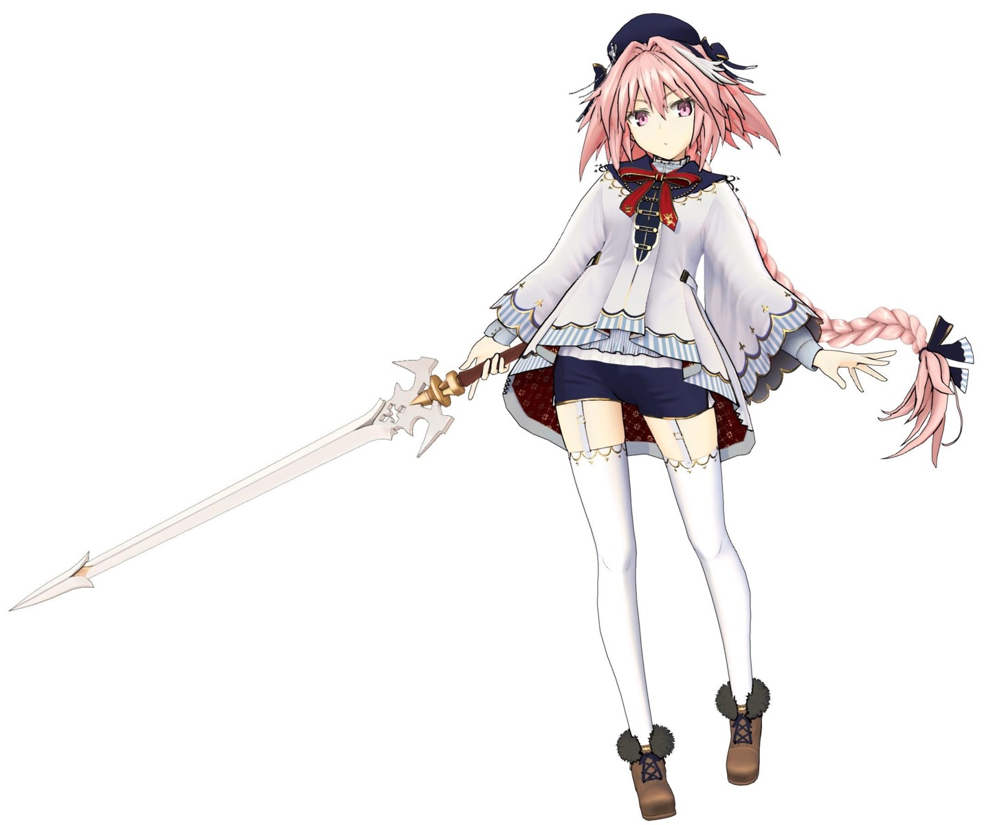 astolfo_(fate) fate/grand_order fate/grand_order_arcade stockings sword tagme thighhighs trap