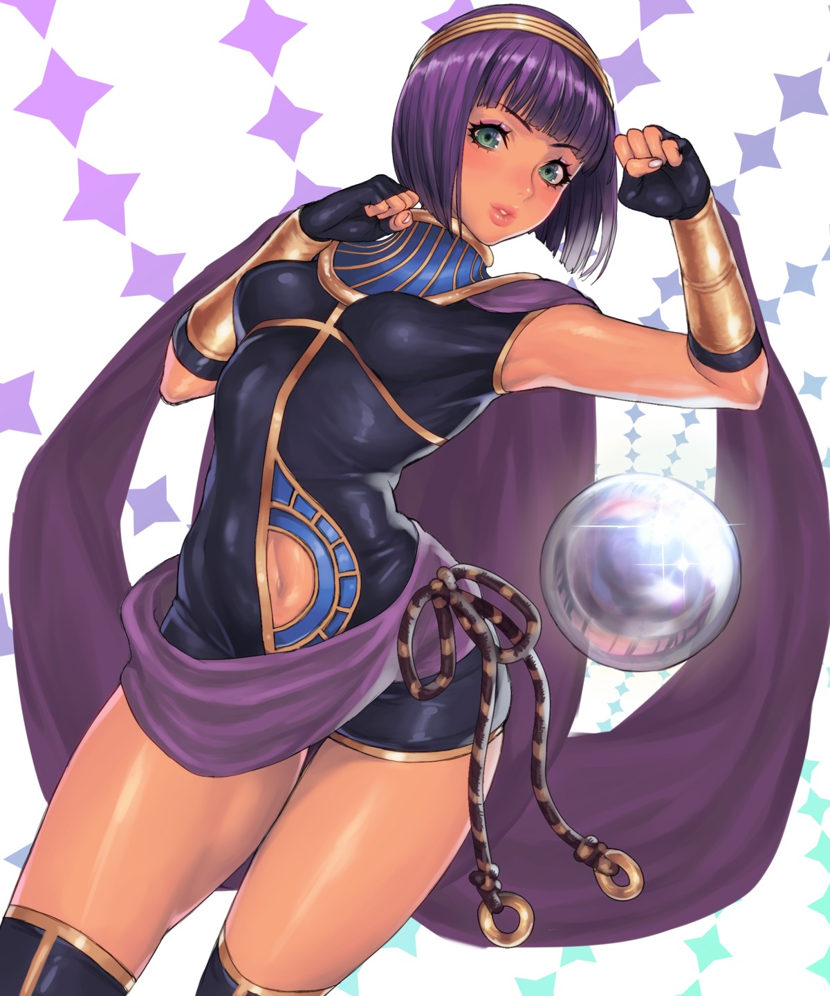 hifumi_(art_sky_littel) menat street_fighter thighhighs