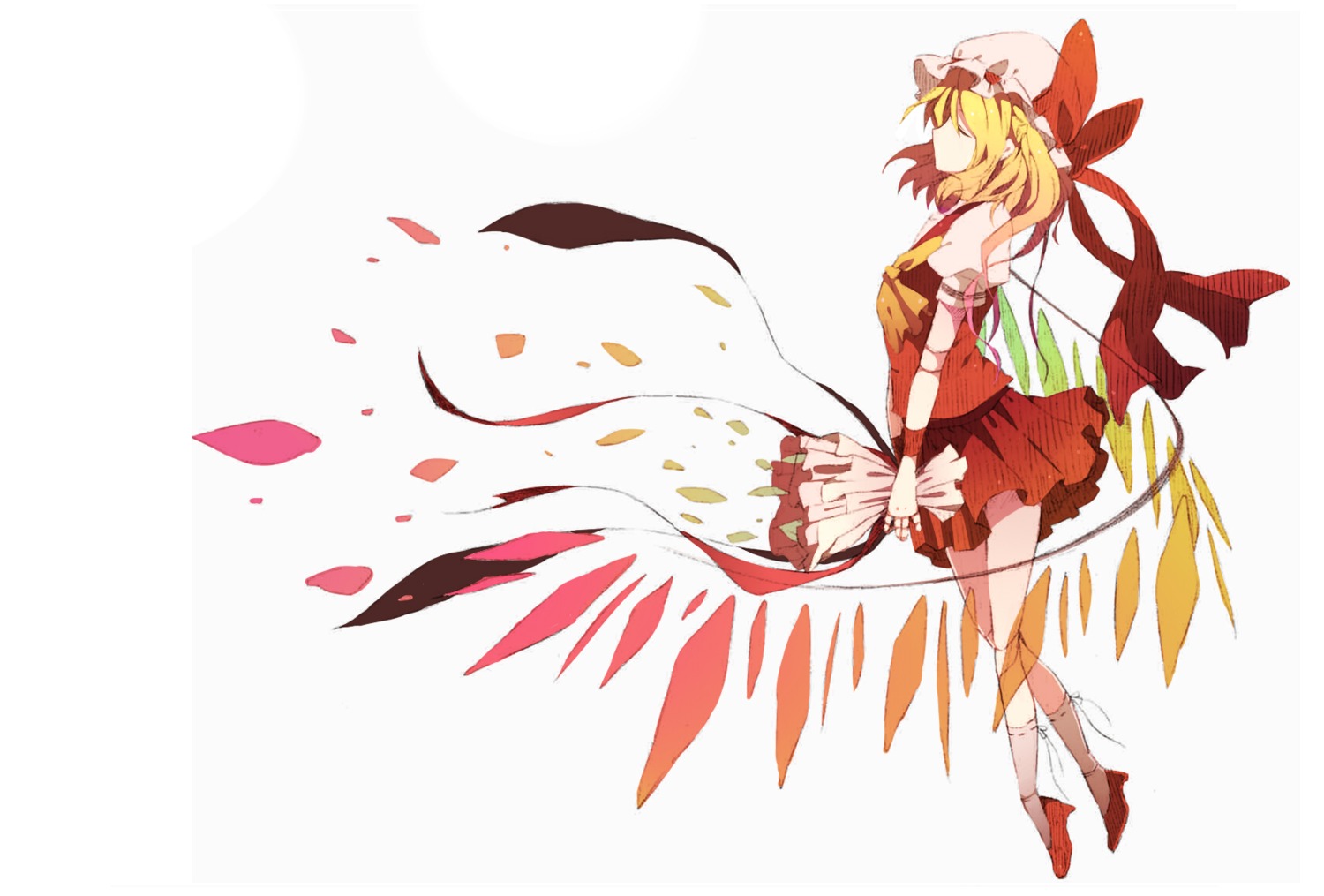 flandre_scarlet fujisaki_miyabi touhou wings