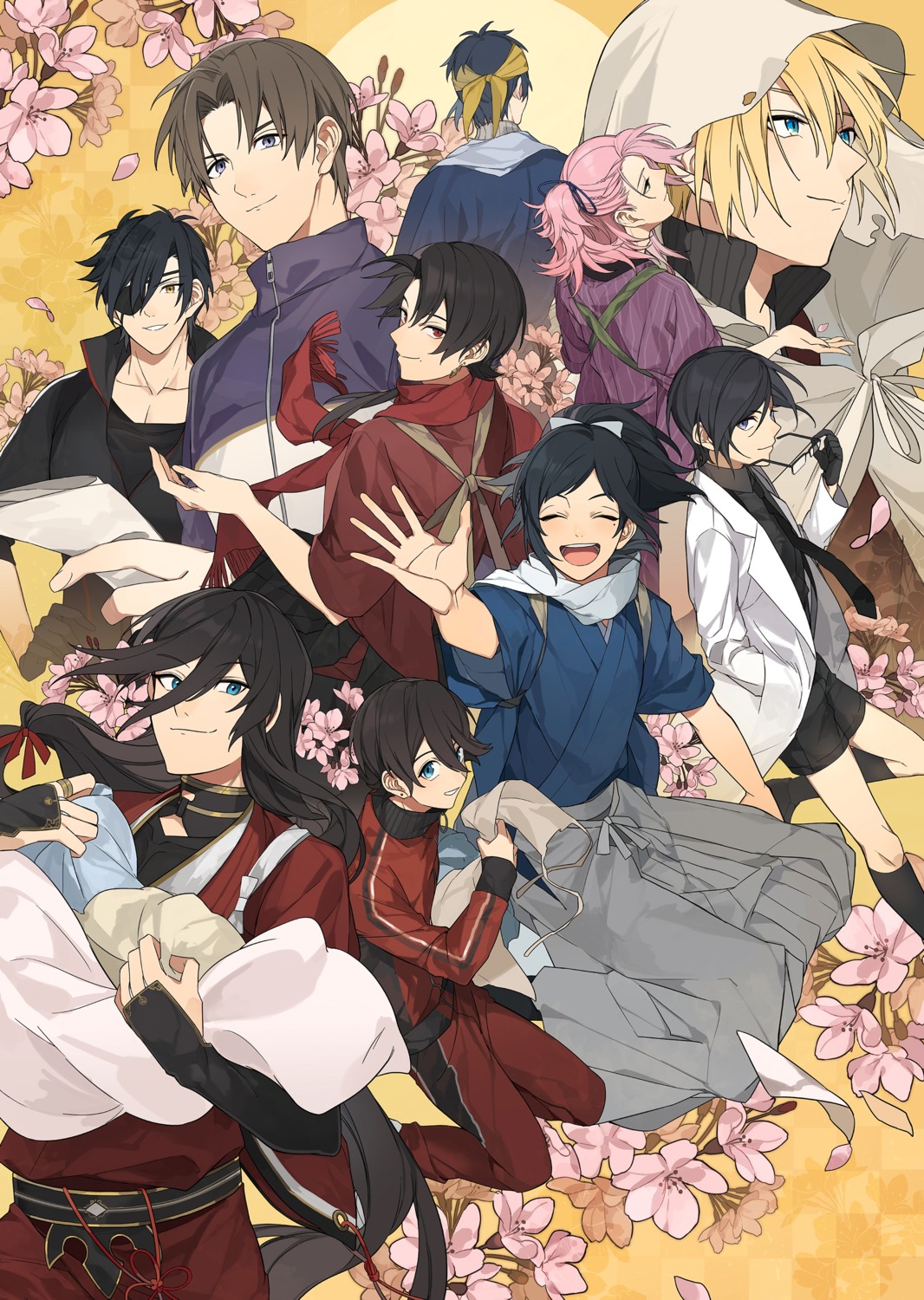 eyepatch heshikiri_hasebe horikawa_kunihiro izumi-no-kami_kanesada kashuu_kiyomitsu male megane mikazuki_munechika sando_(310_sand) shokudaikiri_mitsutada souza_samonji touken_ranbu yagen_toushirou yamanbagiri_kunihiro yamatonokami_yasusada