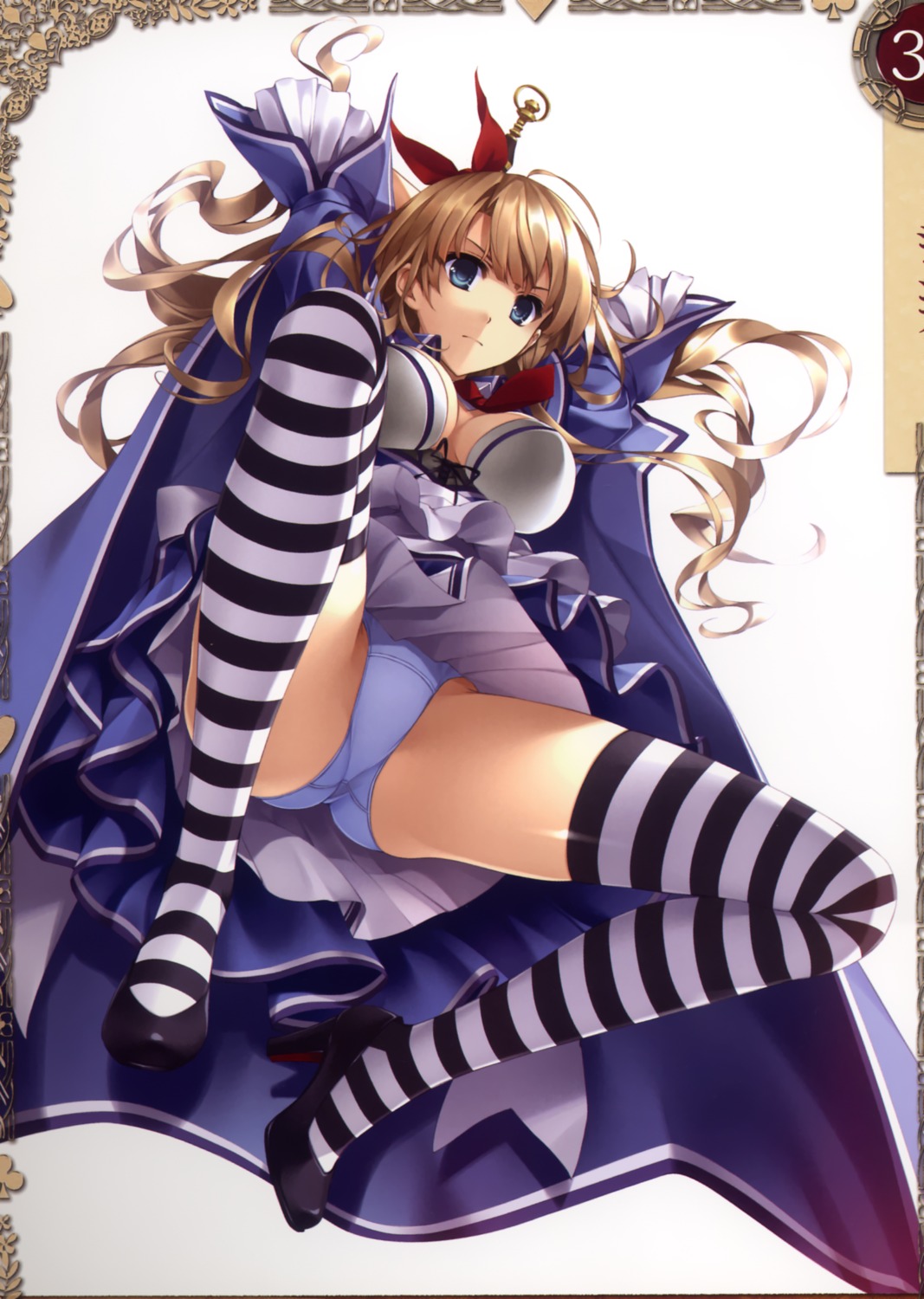 alicia_(queen's_blade) heels misaki_kurehito pantsu queen's_blade queen's_blade_grimoire thighhighs