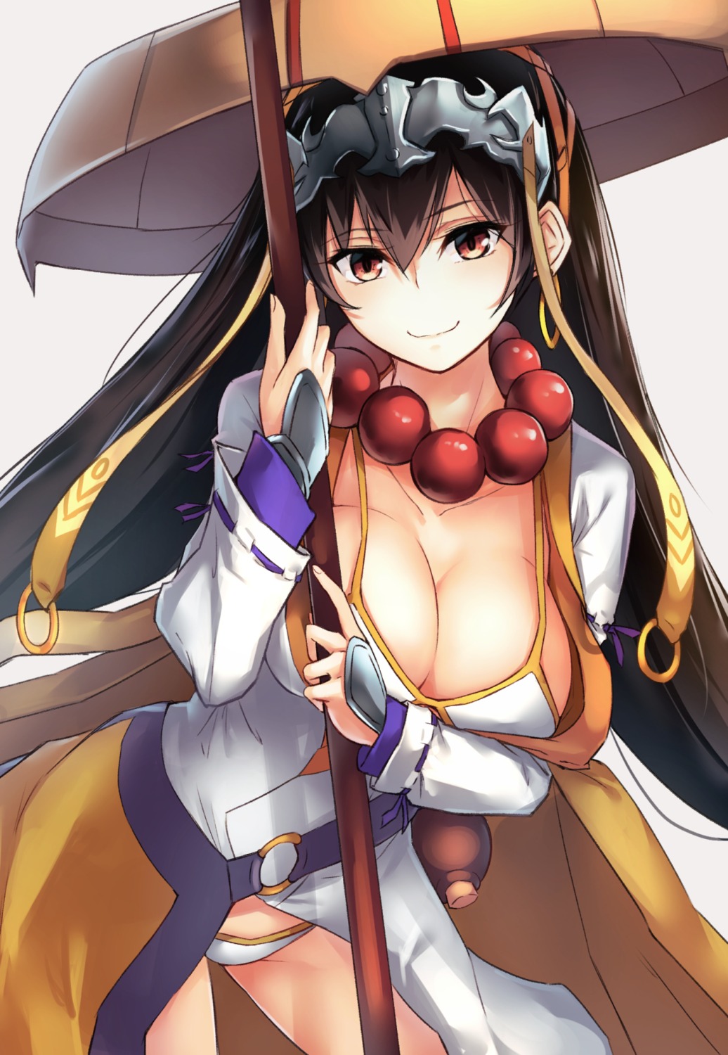 bikini borushichi breast_hold cleavage fate/grand_order open_shirt swimsuits xuanzang_(fate/grand_order)