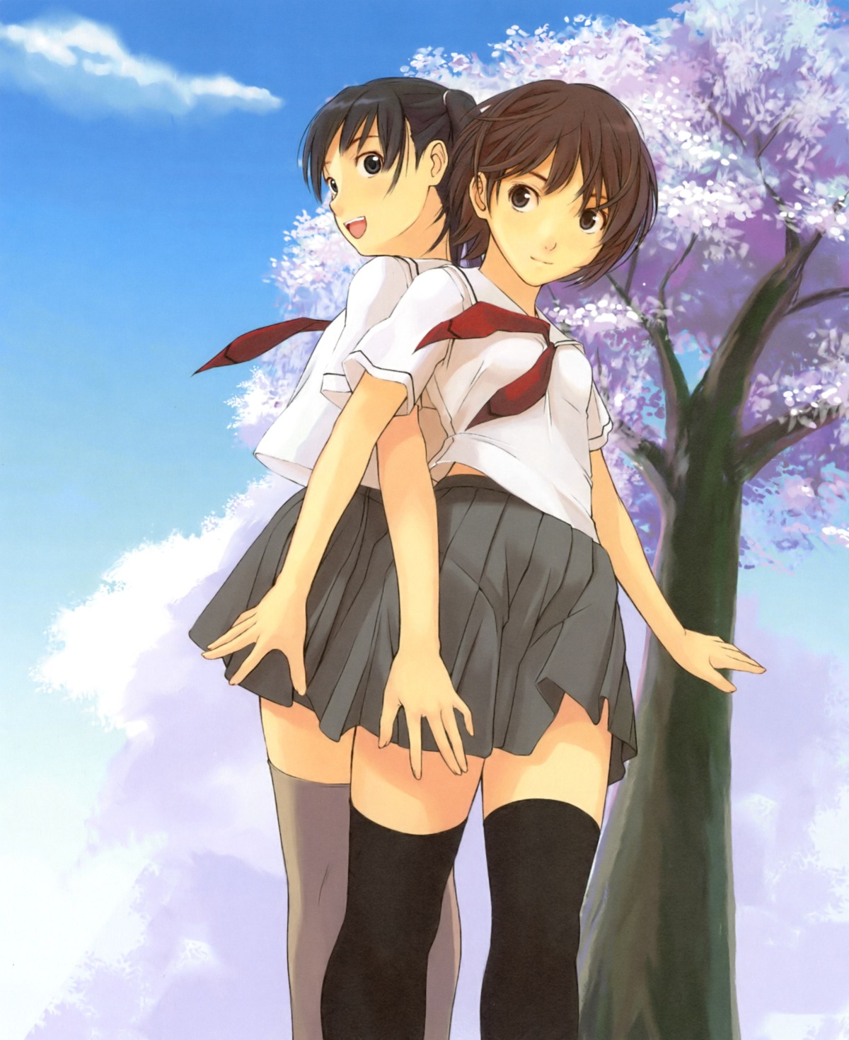 seifuku takayama_kisai thighhighs true_love_story