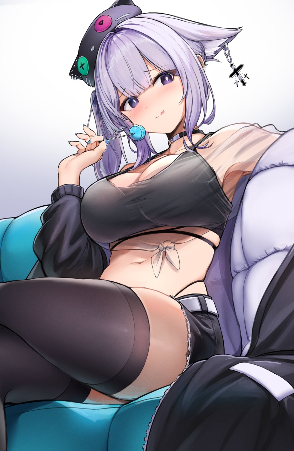 animal_ears bra gu_luco pantsu see_through thighhighs