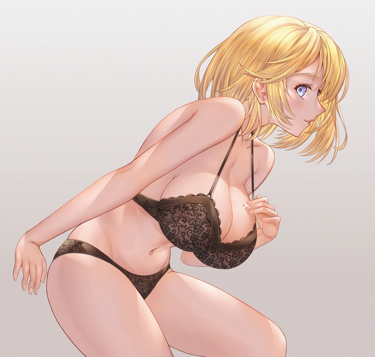 bra breast_hold hololive hololive_english honkivampy lingerie pantsu watson_amelia