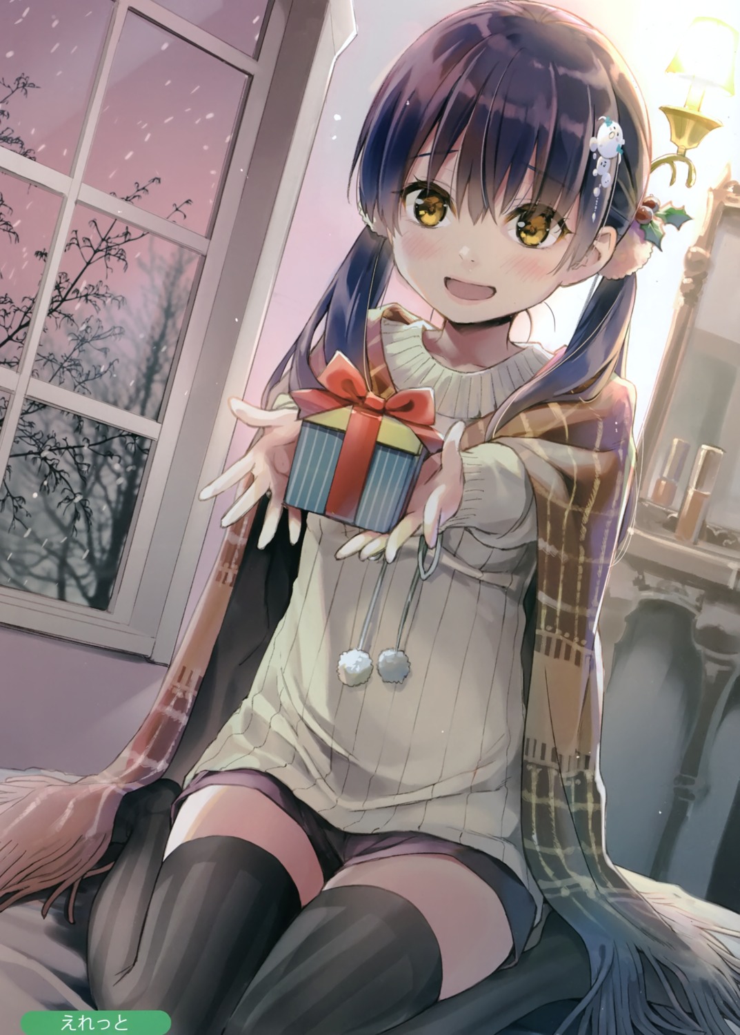 christmas eretto sweater thighhighs