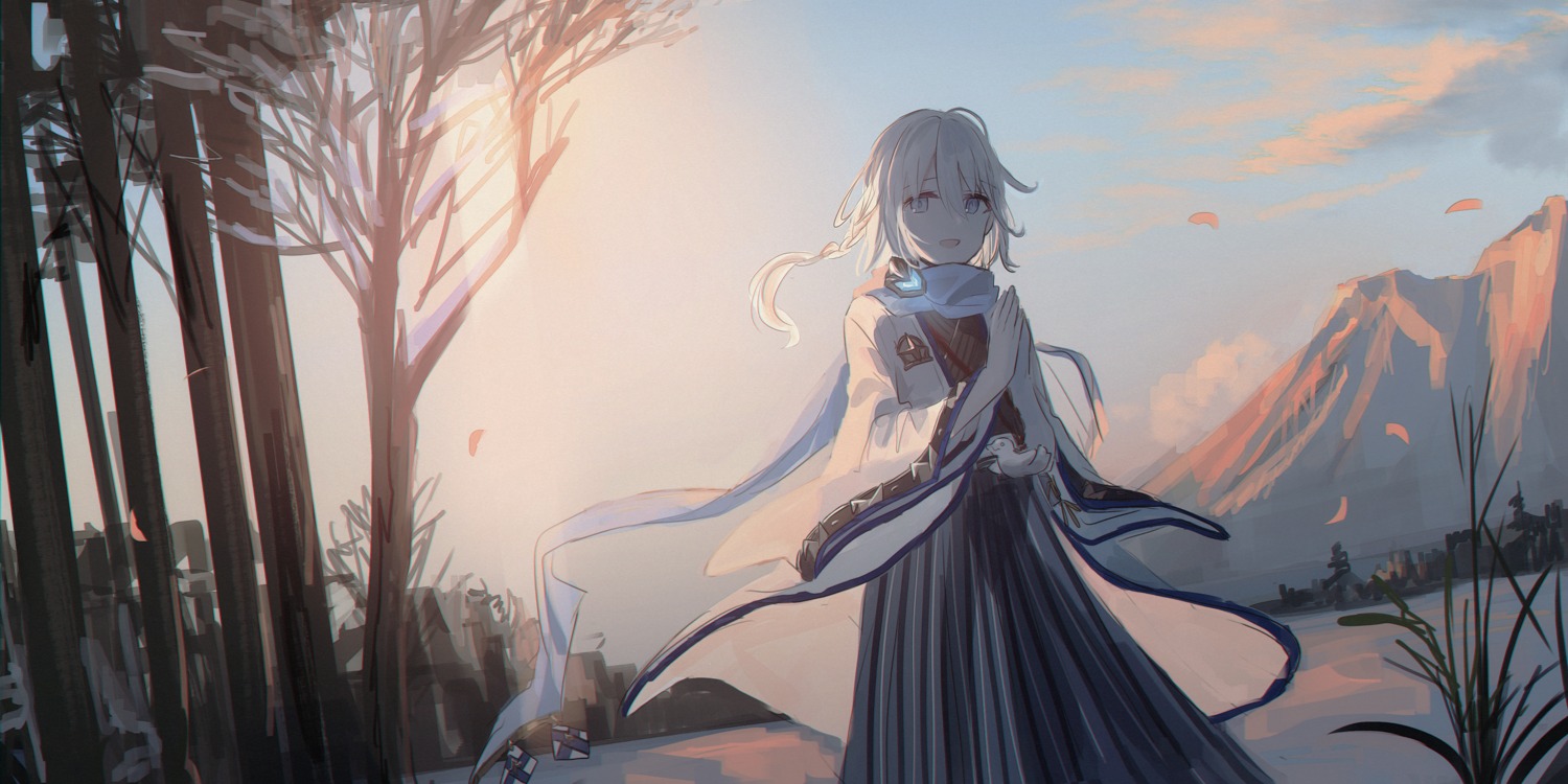 chihuri granblue_fantasy japanese_clothes landscape