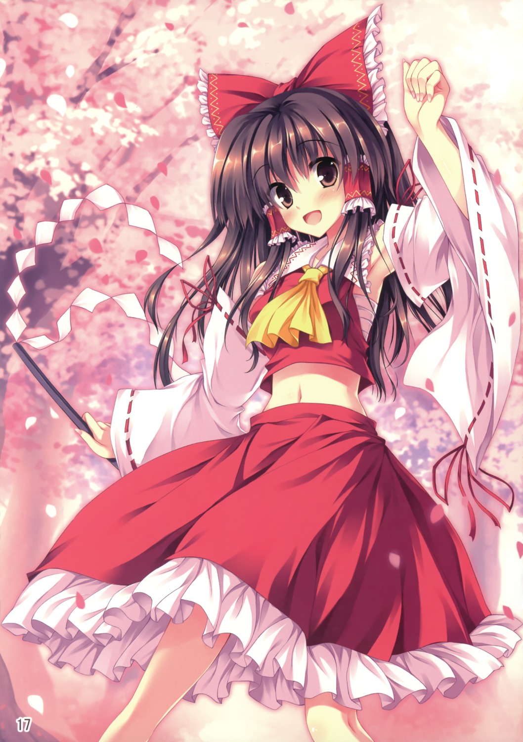 hakurei_reimu marvelous_grace miko sarashi tateha touhou