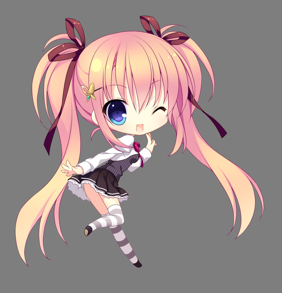 alia's_carnival chibi isumi_yura nanawind seifuku shinomori_yumi thighhighs transparent_png