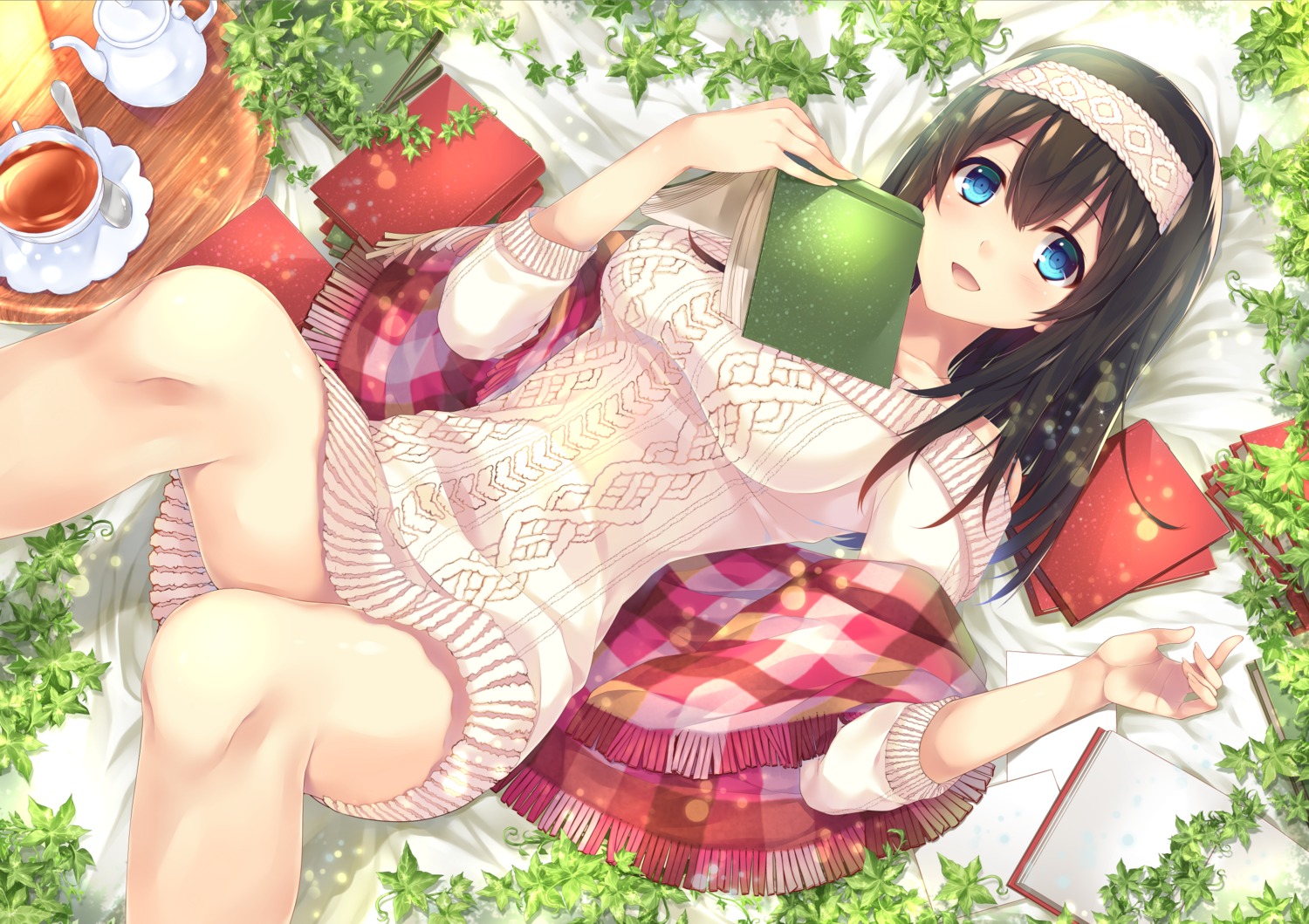 alpha dress sagisawa_fumika sweater the_idolm@ster the_idolm@ster_cinderella_girls