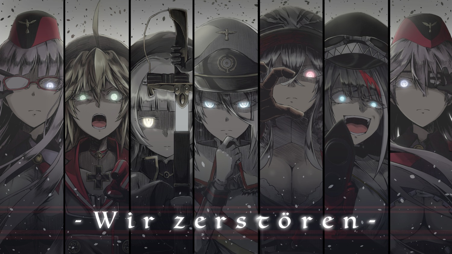 admiral_hipper_(azur_lane) azur_lane cleavage deutschland_(azur_lane) eyepatch gneisenau_(azur_lane) graf_zeppelin_(azur_lane) gun megane scharnhorst_(azur_lane) summersketch sword tirpitz_(azur_lane) underboob uniform z46_(azur_lane)