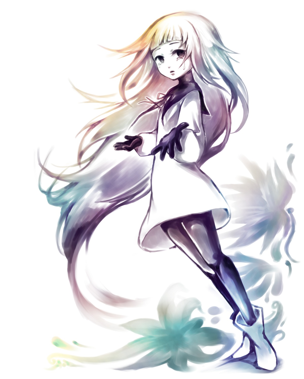 deemo dress little_girl pantyhose vesta_(delaurant02)