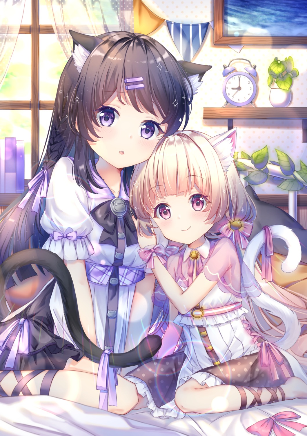 animal_ears dress nekomimi tail torokeru_none