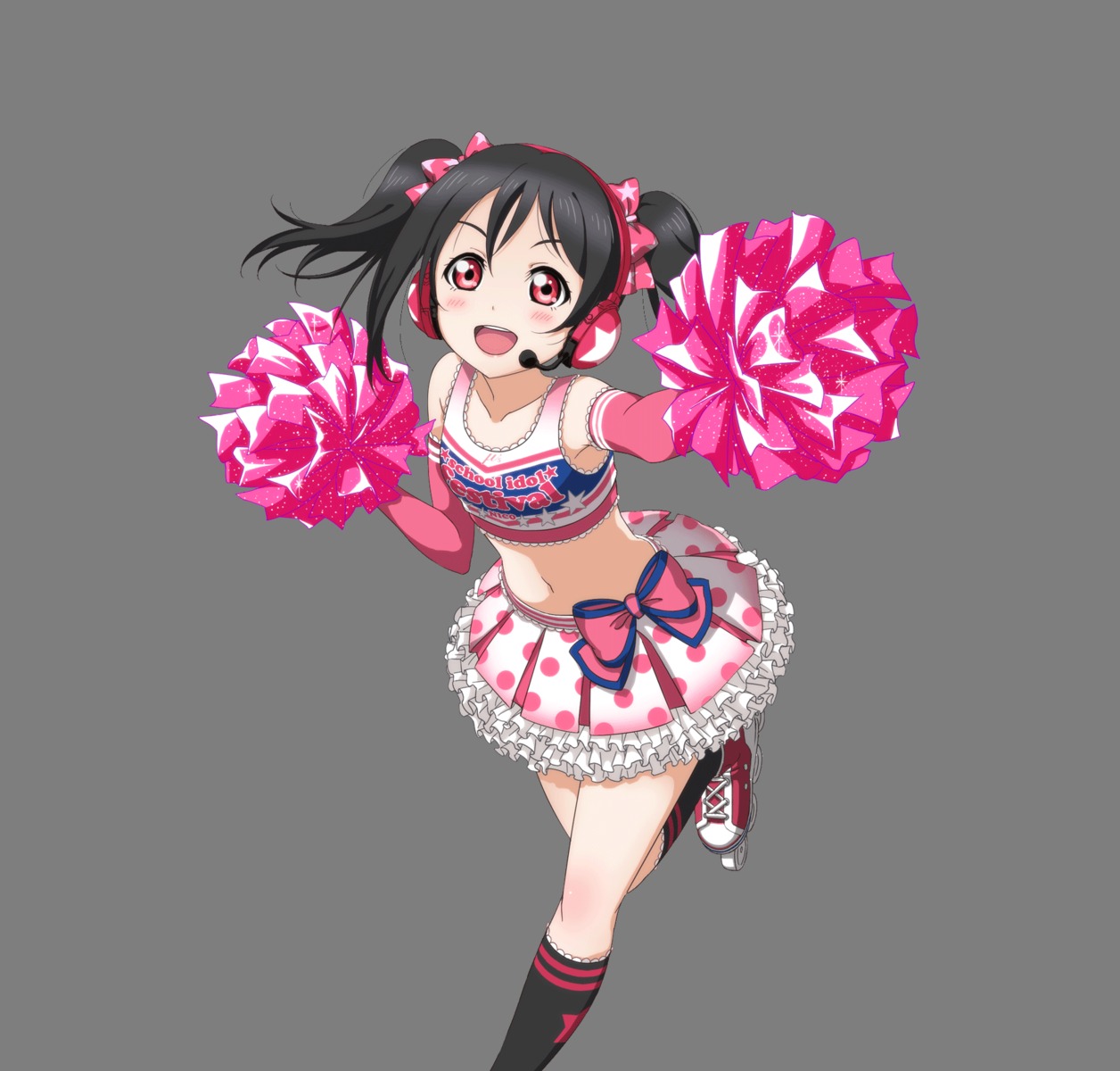 cheerleader headphones love_live! love_live!_(series) tagme transparent_png yazawa_nico