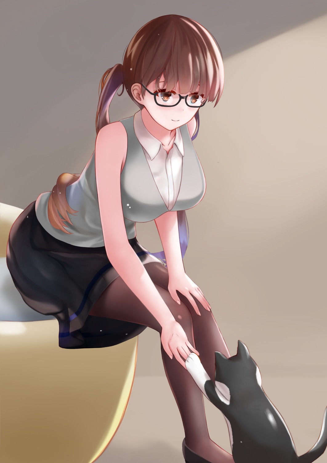 kuki megane neko pantyhose