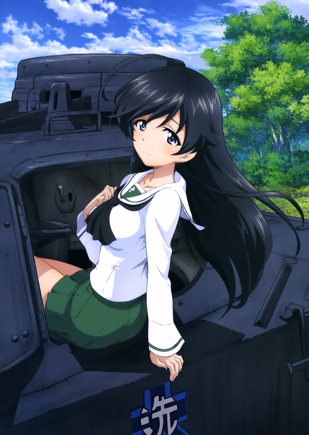 girls_und_panzer isuzu_hana seifuku