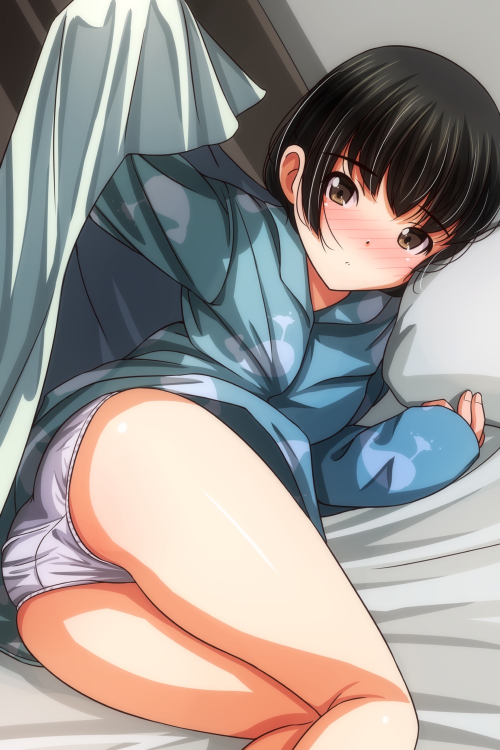 ass loli matsunaga_kouyou pajama pantsu sheets