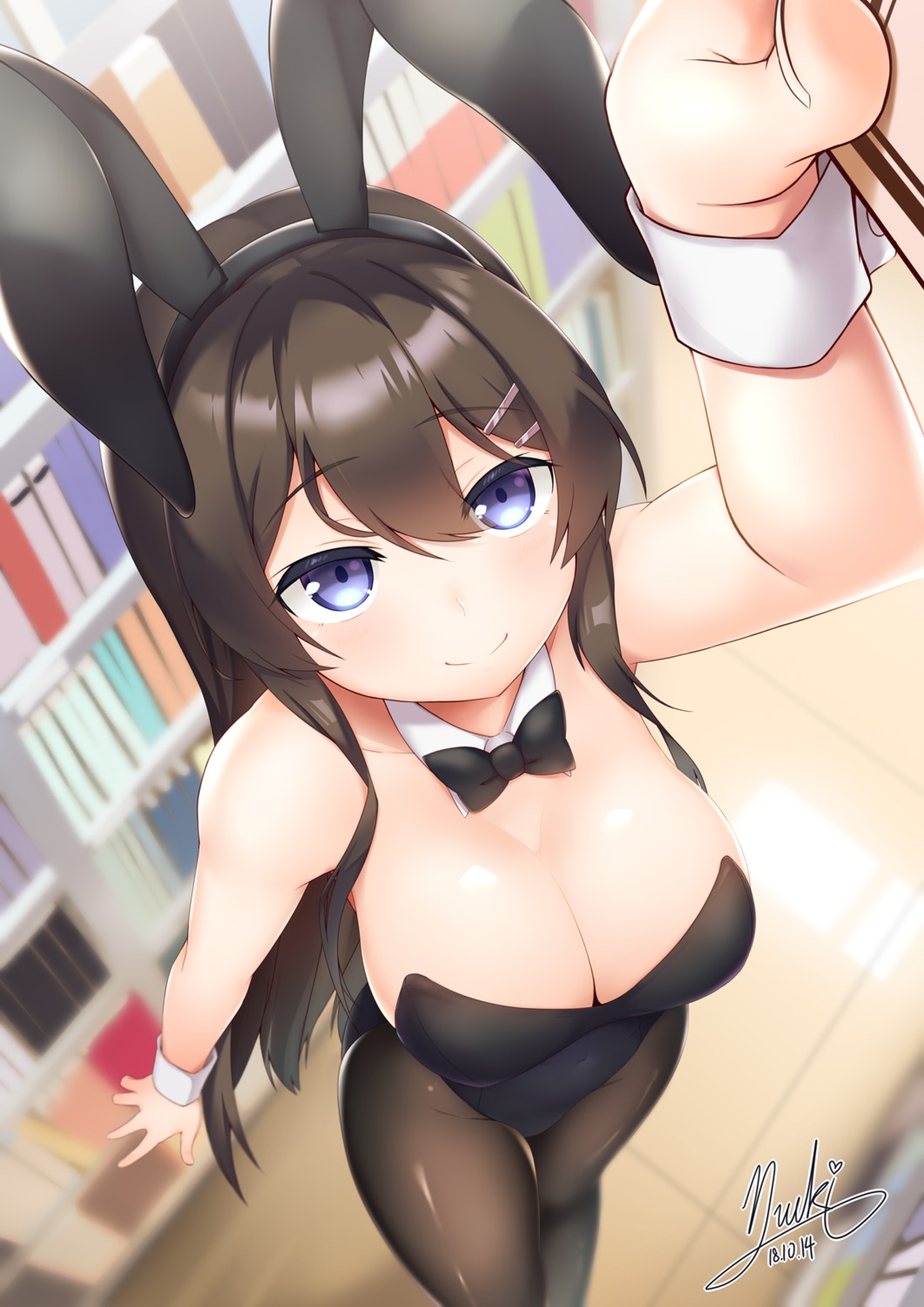 animal_ears bunny_ears bunny_girl pantyhose sakurajima_mai seishun_buta_yarou subaru_(794829485)