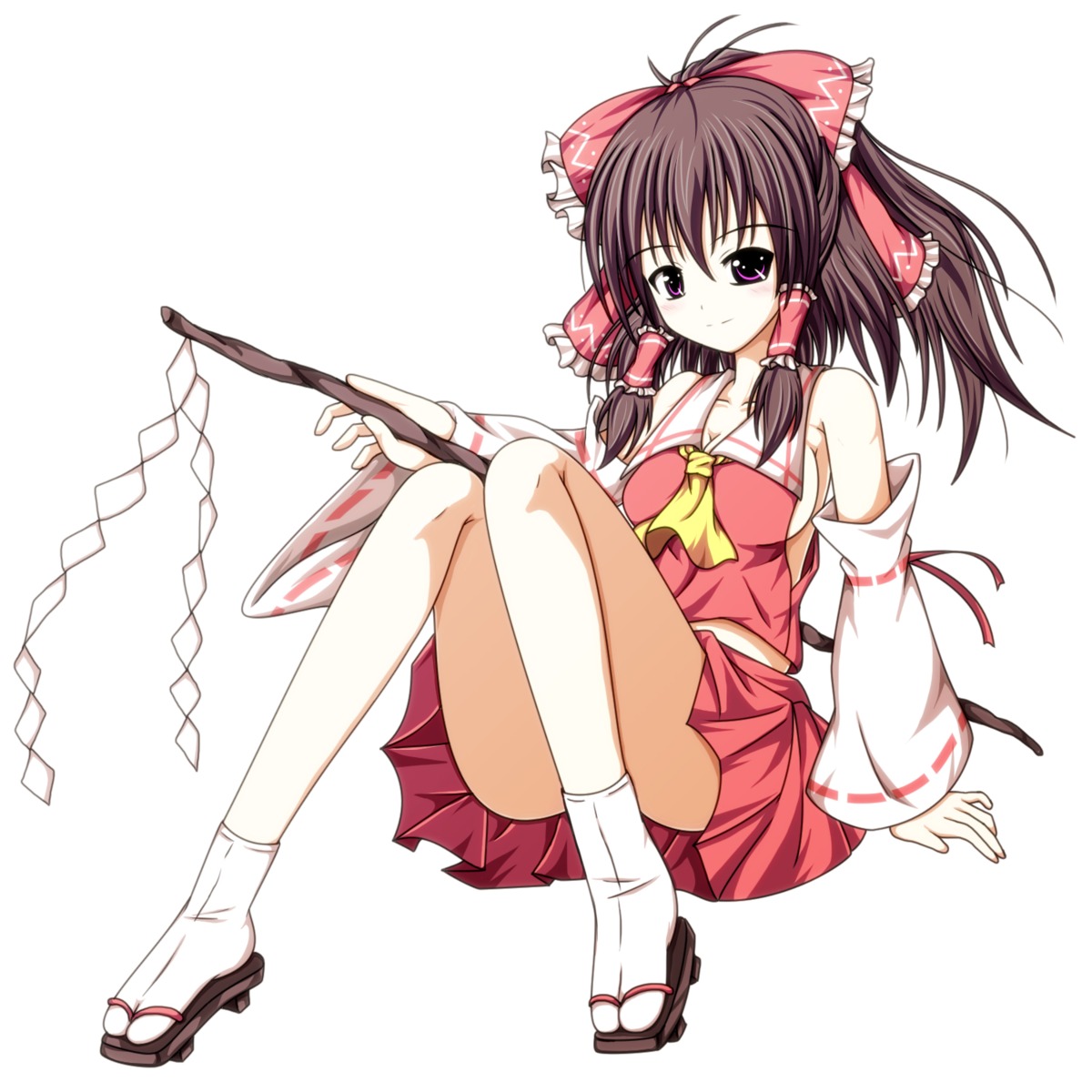 hakurei_reimu miko mitsurugi_kojima touhou