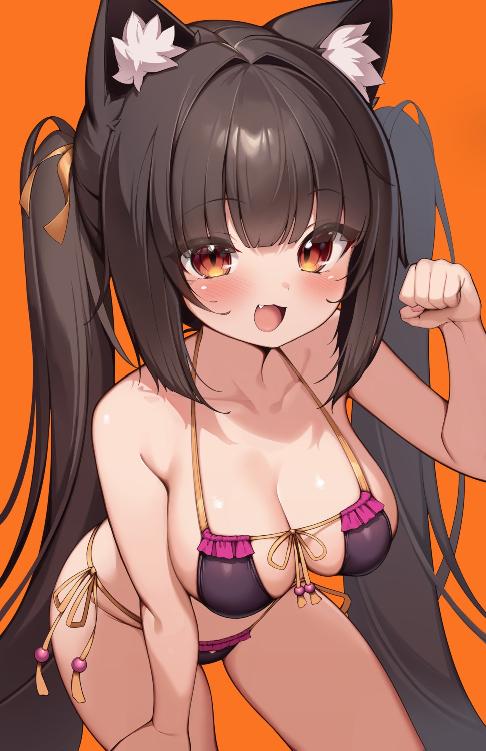 animal_ears bikini chocola kaptivate nekomimi nekopara swimsuits