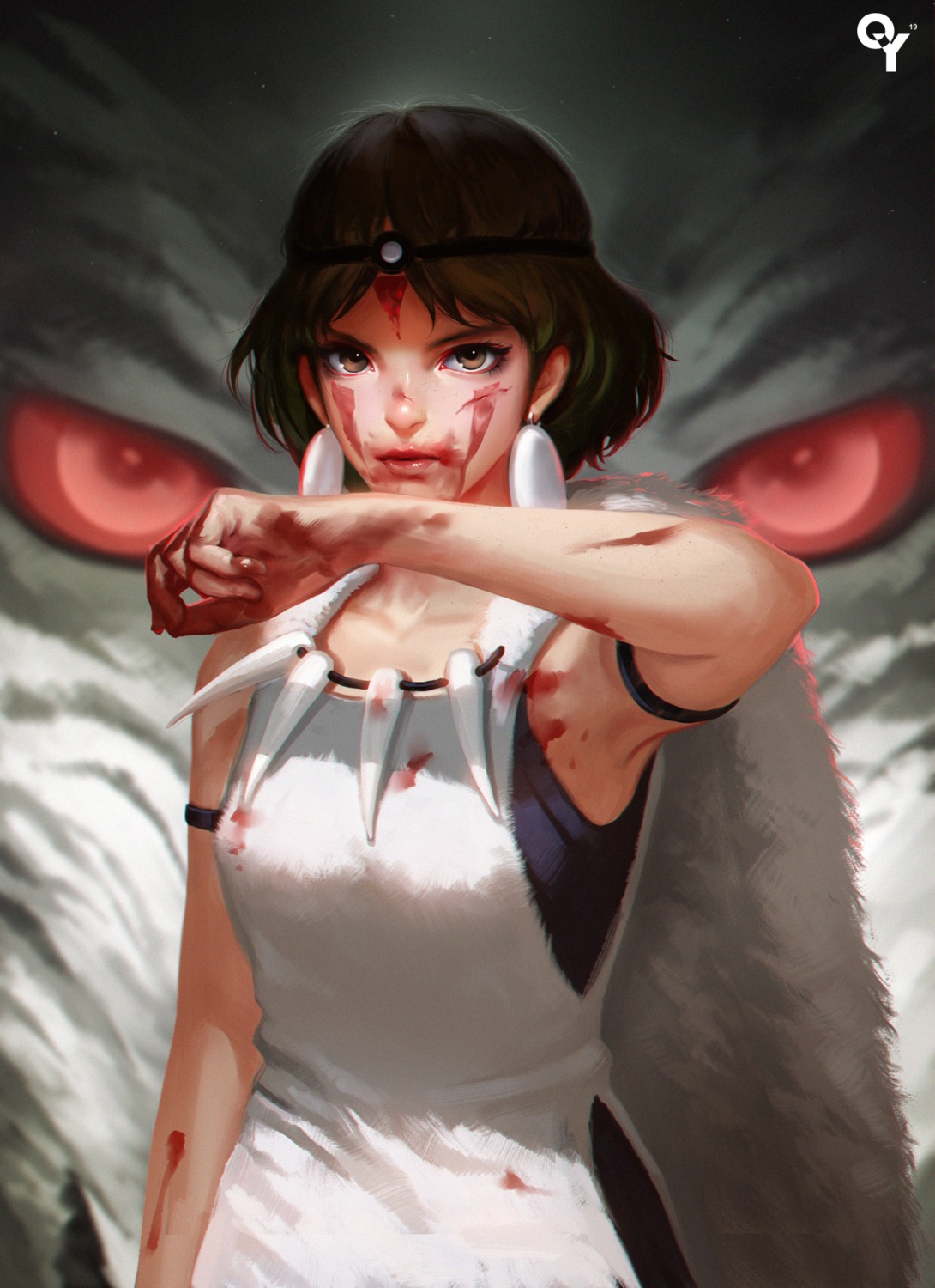 blood liang_xing mononoke_hime san